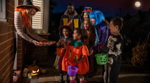 Kids trick or treating